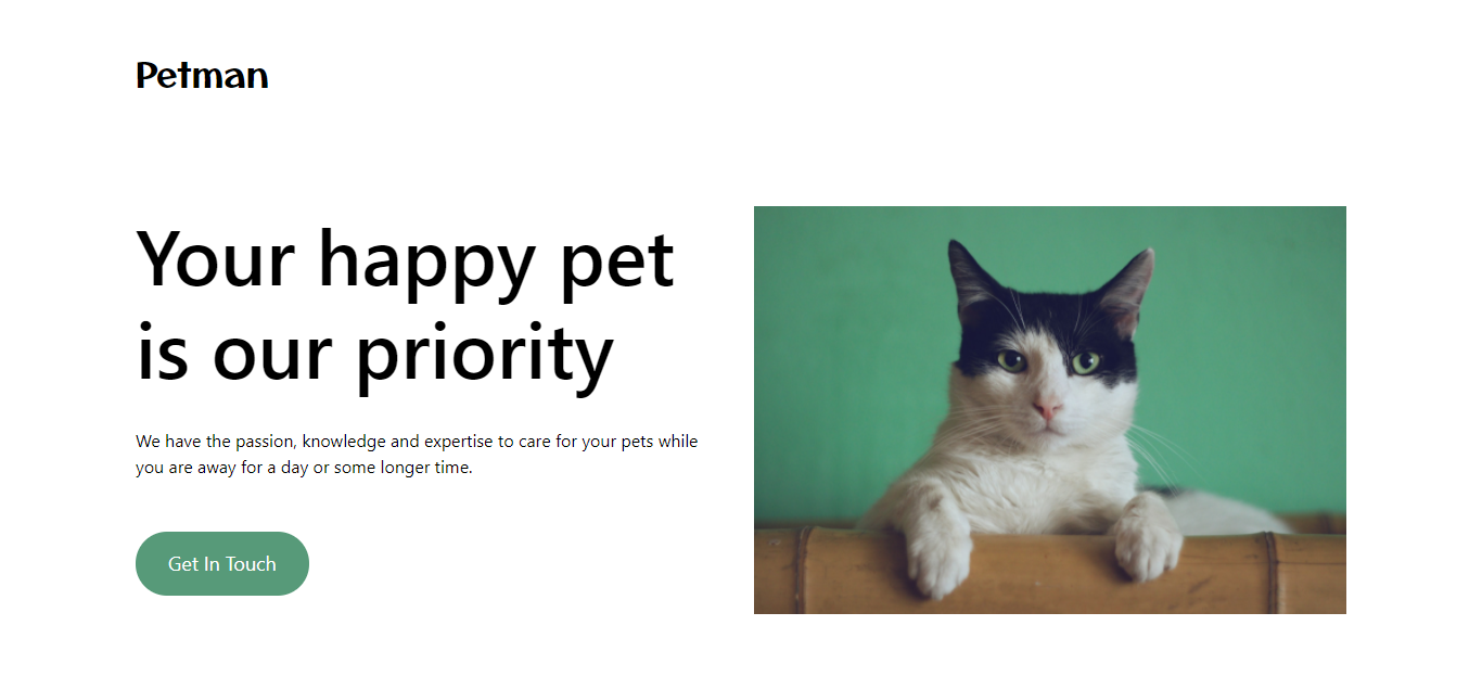 Petman Animal Care Website